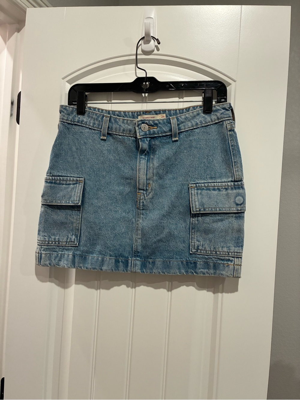 Levi’s vintage Denim Cargo Mini Skirt - Light Blue